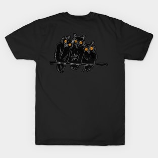 Orange-eyed owls T-Shirt